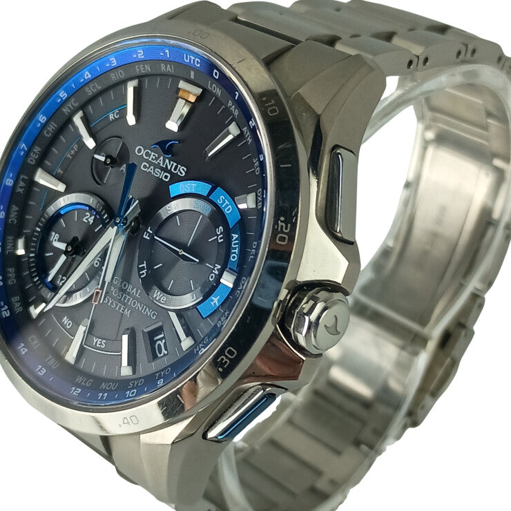 CASIO カシオ 腕時計 OCEANUS オシアナス OCW-G1000-1AJF ブラック文字盤系 チタン メンズ 美品