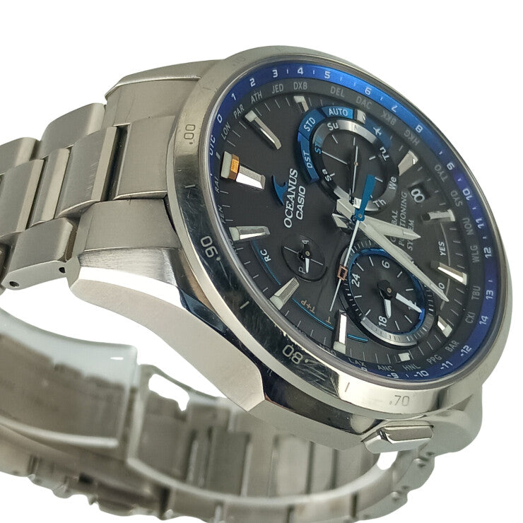 CASIO カシオ 腕時計 OCEANUS オシアナス OCW-G1000-1AJF ブラック文字盤系 チタン メンズ 美品