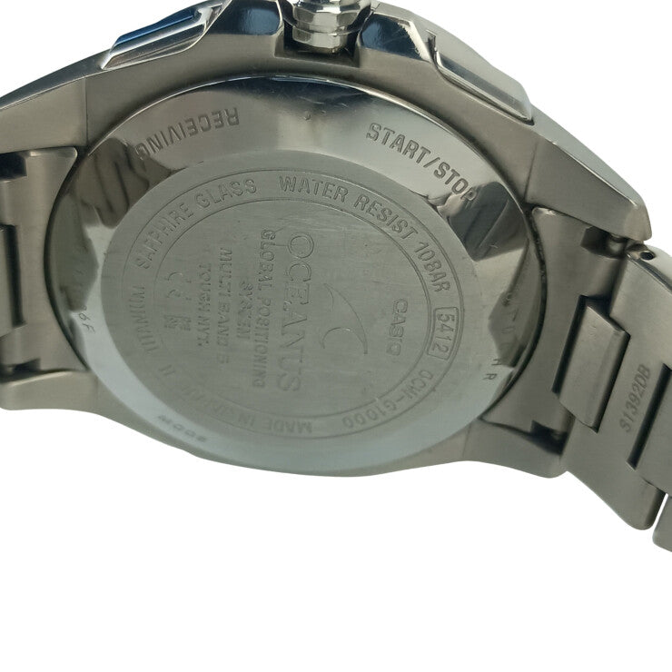CASIO カシオ 腕時計 OCEANUS オシアナス OCW-G1000-1AJF ブラック文字盤系 チタン メンズ 美品