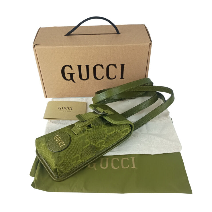 GUCCI グッチ ショルダーバッグ オフ ザ グリッド 696018 カーキ系 GGナイロン ユニセックス 新品未使用展示品