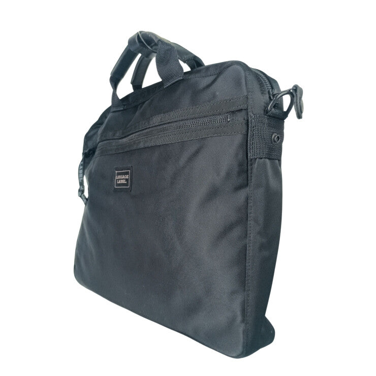 LUGGAGE LABEL ラゲッジレーベル ビジネスバッグ ZONE ブリーフケース 953 09214 ブラック系 ナイロン メンズ 2WAY ショルダーバッグ 吉田カバン 美品
