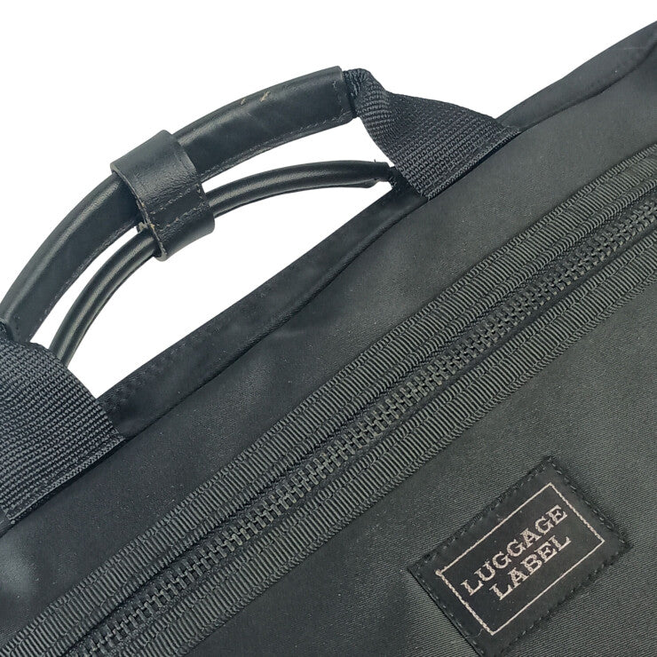 LUGGAGE LABEL ラゲッジレーベル ビジネスバッグ ZONE ブリーフケース 953 09214 ブラック系 ナイロン メンズ 2WAY ショルダーバッグ 吉田カバン 美品