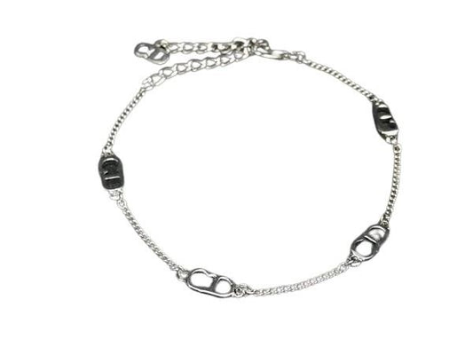 ChristianDior クリスチャンディオール ブレスレット CDロゴ シルバー メタル レディース 超美品
