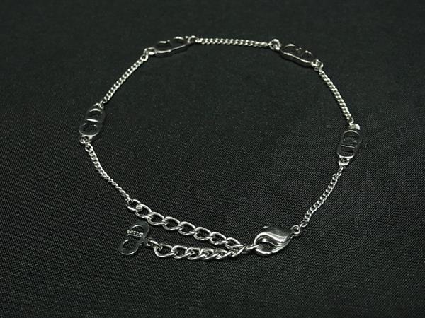 ChristianDior クリスチャンディオール ブレスレット CDロゴ シルバー メタル レディース 超美品