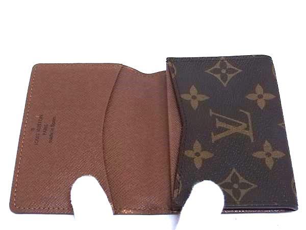 LOUIS VUITTON ルイヴィトン カードケース アンヴェロップ カルト ドゥ ヴィジット M62920 ブラウン モノグラム ユニセックス 美品