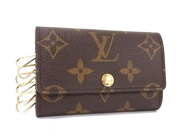 LOUIS VUITTON ルイヴィトン キーケース ミュルティクレ6 M62630 ブラウン モノグラム ユニセックス 6連 美品