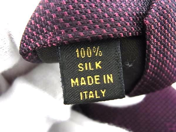 LOUIS VUITTON ルイヴィトン ネクタイ ボルドー シルク100% メンズ 美品