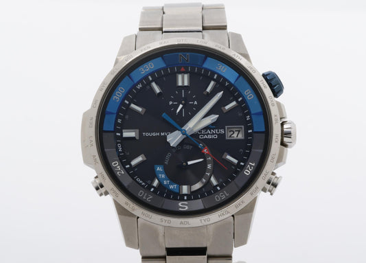CASIO カシオ 時計 オシアナス カシャロ OCWP1000 ブラック シルバー チタン メンズ アナログ