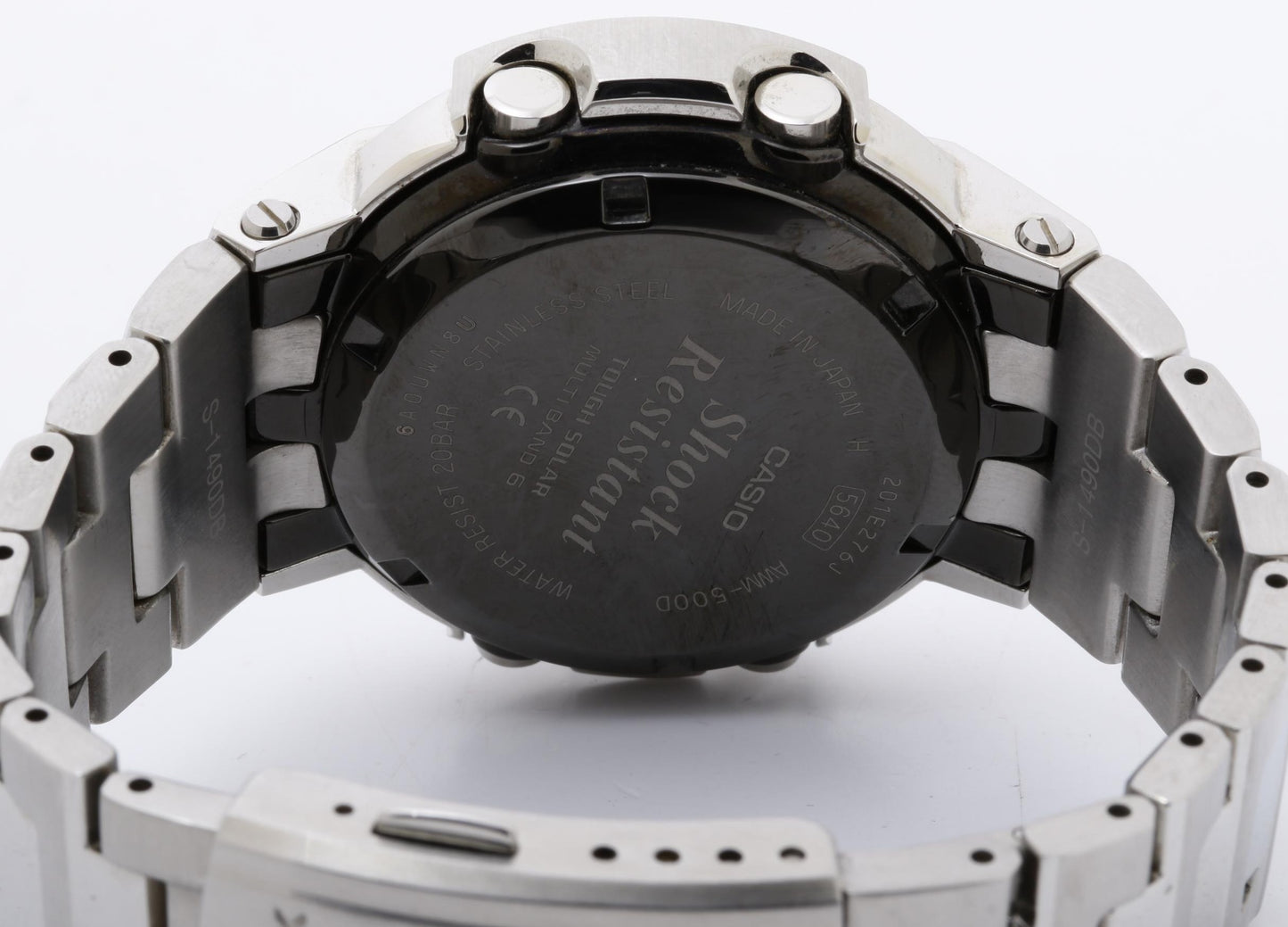 CASIO カシオ 時計 GSHOCK FULL METAL AW500 SERIES AWM500D1A8JF シルバー ステンレススチール メンズ デジアナ 美品