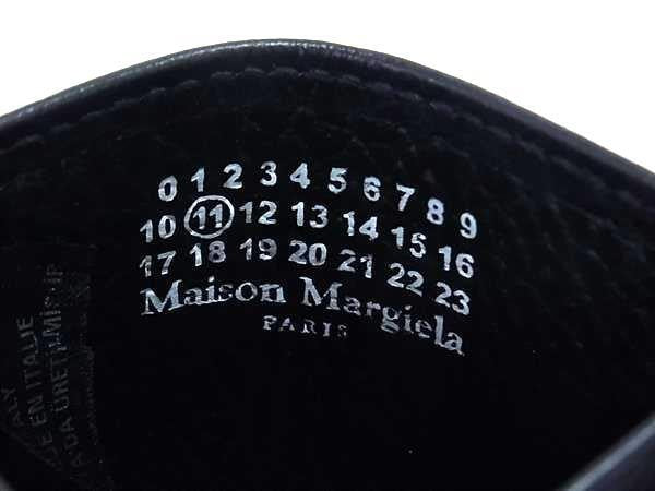 Maison Margiela メゾンマルジェラ カードケース 4ステッチ ブラック系 レザー ユニセックス 美品