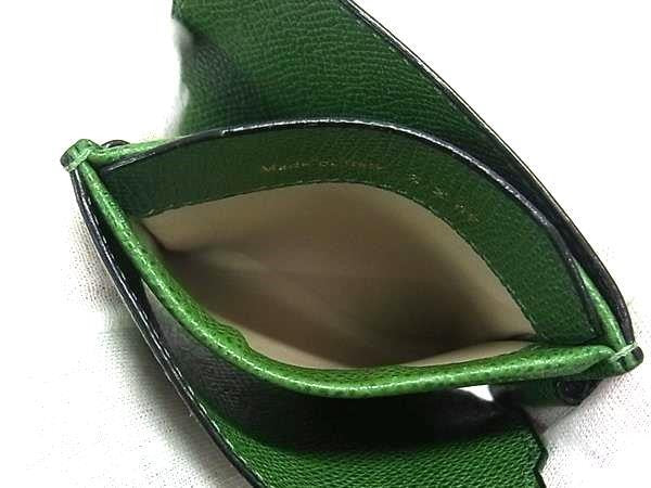 Valextra ヴァレクストラ マネークリップ コインケース グリーン系 レザー ユニセックス 美品