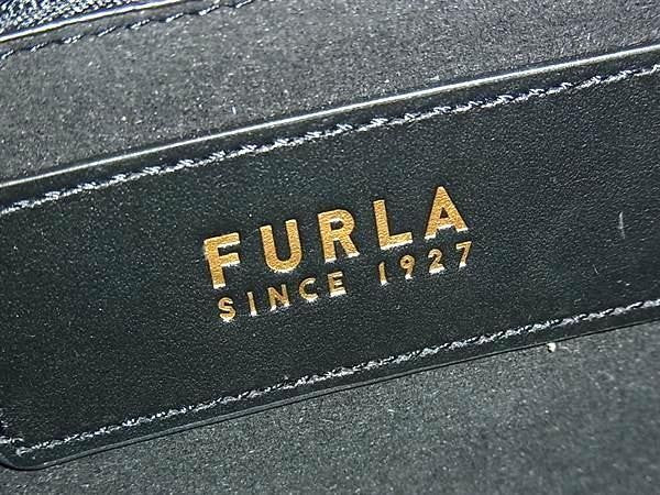 FURLA フルラ ハンドバッグ SFERA スフェラ S HOBO ブラック系 レザー レディース 2WAY ゴールド金具 超美品