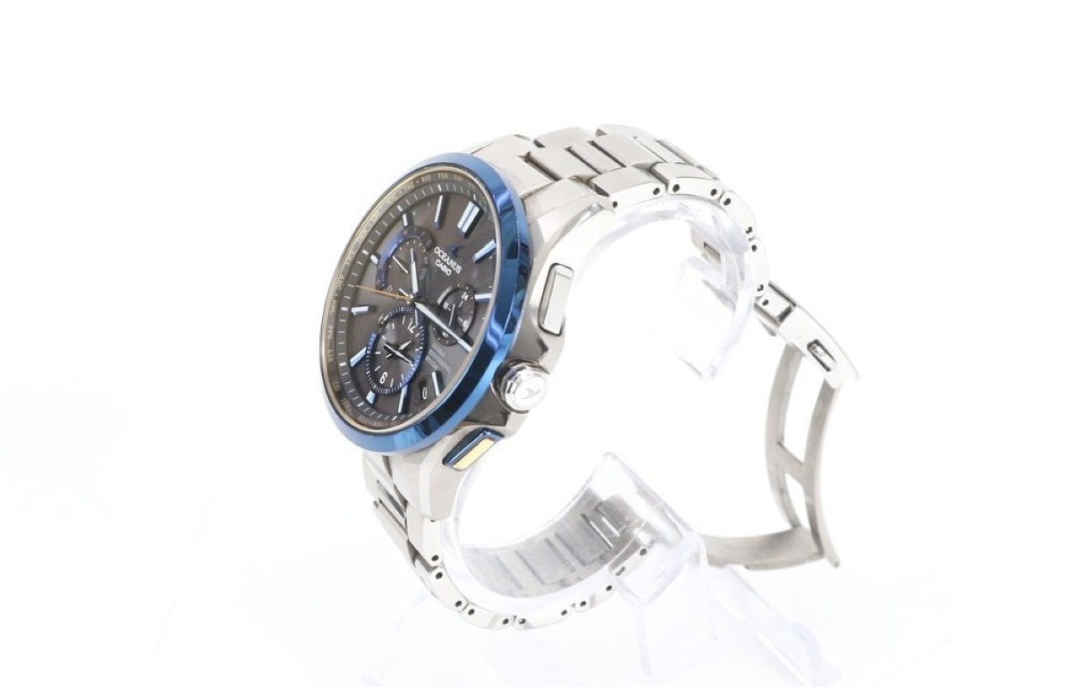 CASIO カシオ 時計 OCEANUS オシアナス OCWG1100TGー1AJF ブラック ブルー シルバー チタン メンズ アナログ