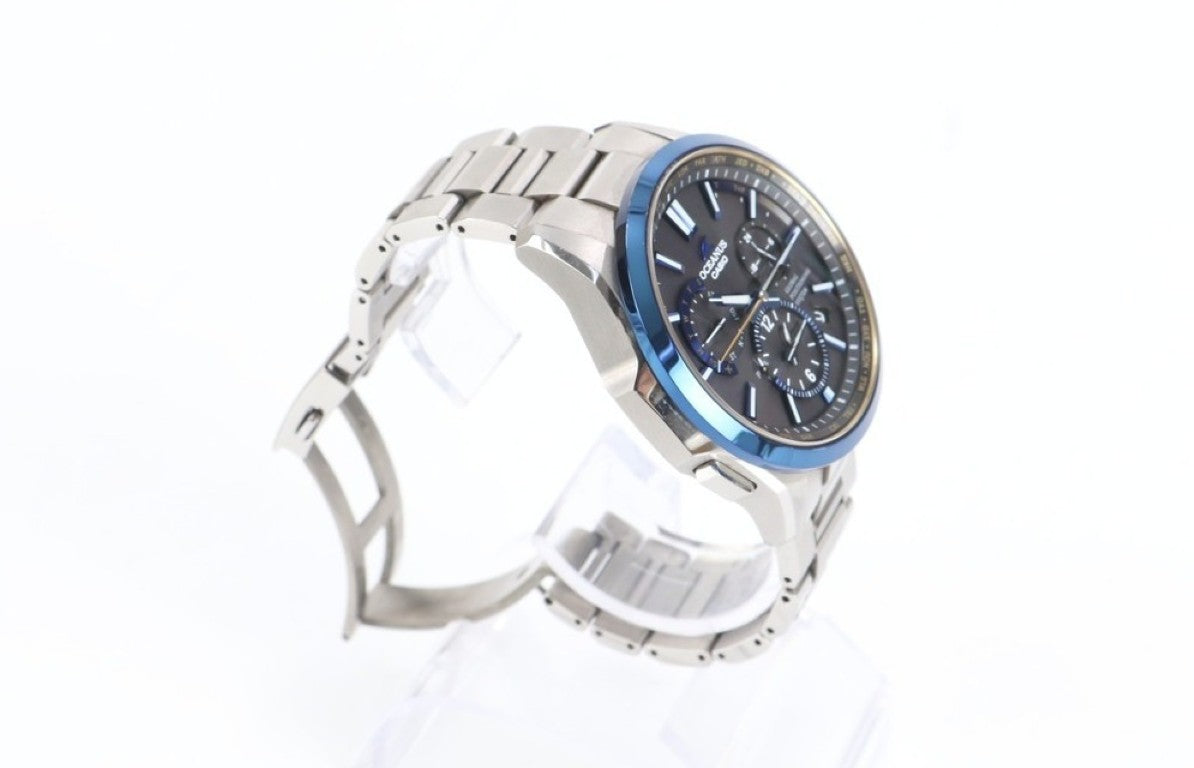 CASIO カシオ 時計 OCEANUS オシアナス OCWG1100TGー1AJF ブラック ブルー シルバー チタン メンズ アナログ