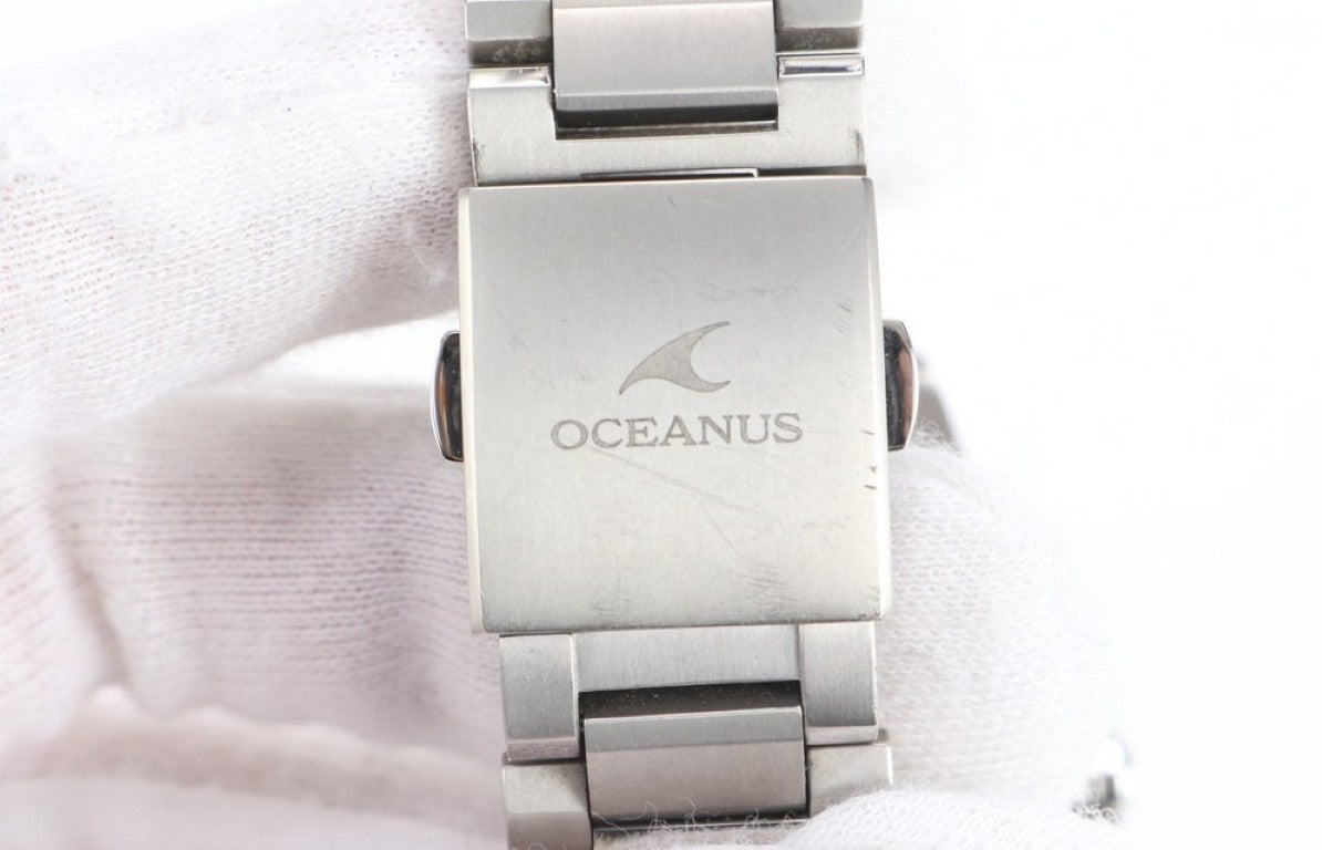 CASIO カシオ 時計 OCEANUS オシアナス OCWG1100TGー1AJF ブラック ブルー シルバー チタン メンズ アナログ