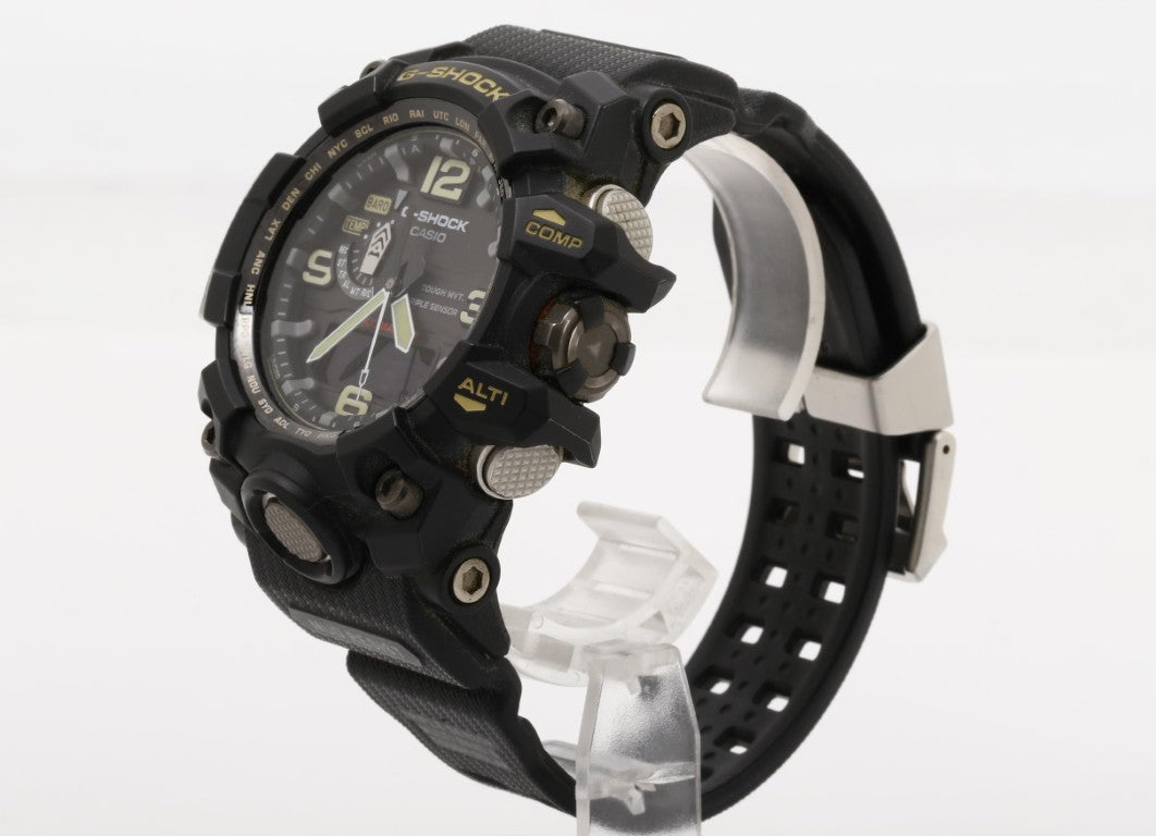 CASIO カシオ 時計 GSHOCK MASTER OF G LAND MUDMASTER GWG10001A3JF ブラック 樹脂／ステンレススチール メンズ アナデジ 美品