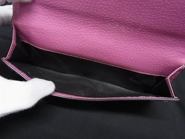 GUCCI グッチ 長財布 GGキャンバス 153211 ブラウン×ピンク系 キャンバス×レザー レディース Wホック 二つ折り ゴールド金具 美品
