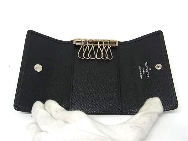 LOUIS VUITTON ルイヴィトン キーケース ミュルティクレ6 M30532 アルドワーズ(ブラック系) タイガ メンズ ６連 シルバー金具 美品