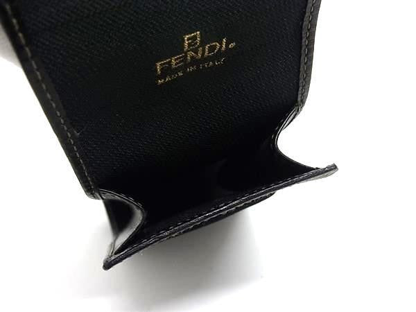 FENDI フェンディ シガレットケース ペカン柄 ブラウン系 PVC×レザー ユニセックス タバコケース 超美品