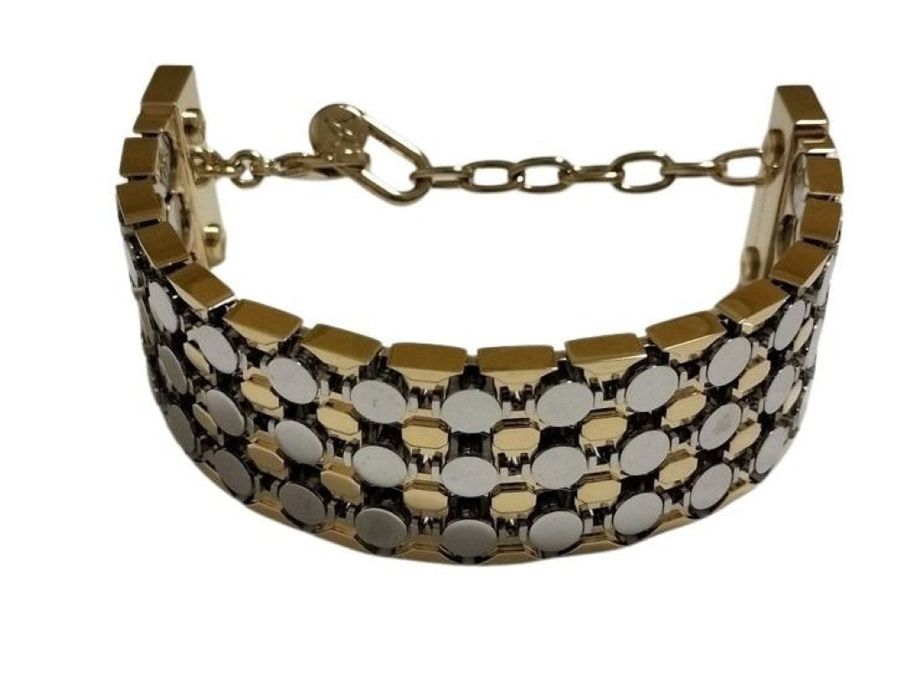 LOUIS VUITTON ルイヴィトン ブレスレット Futura Bracelet MP356A フュチュラ ブレスレット ゴールド シルバー系 メタル レディース モノグラム 美品