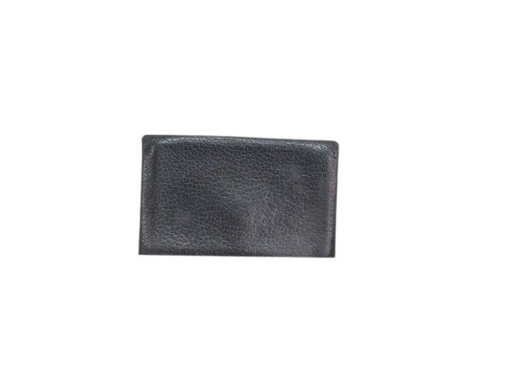 HERMES エルメス カードケース カルヴィ ネイビー系 シェーブル ユニセックス シルバー金具