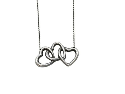 Tiffany&Co. ティファニー ネックレス トリプルオープンハート シルバー系 SV925 レディース 美品