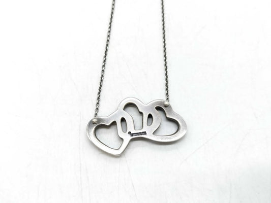 Tiffany&Co. ティファニー ネックレス トリプルオープンハート シルバー系 SV925 レディース 美品
