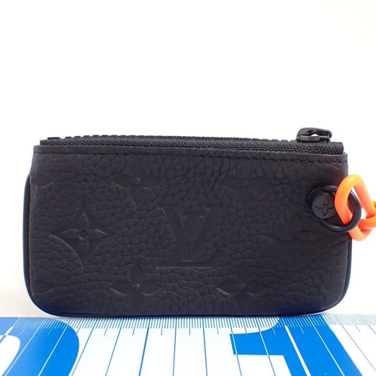 LOUIS VUITTON ルイヴィトン コインケース ポシェットクレ･ヴァージルアブロー M67452 ブラック系 トリヨンレザー メンズ 美品