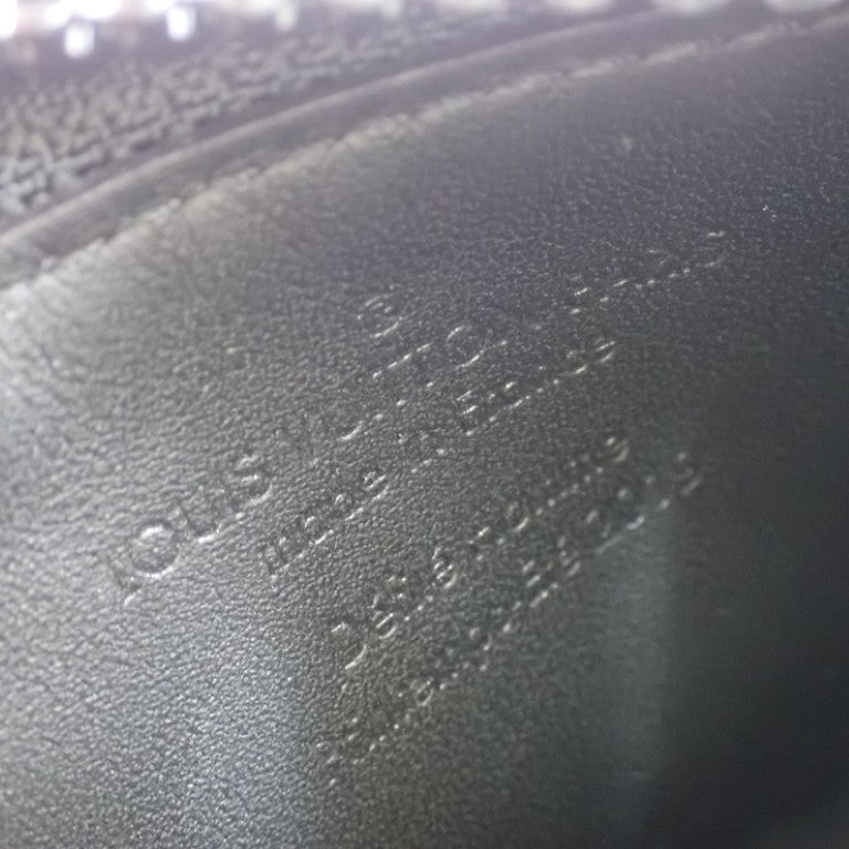 LOUIS VUITTON ルイヴィトン コインケース ポシェットクレ･ヴァージルアブロー M67452 ブラック系 トリヨンレザー メンズ 美品