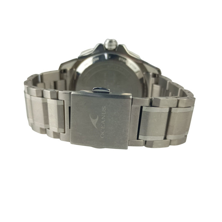 CASIO カシオ 時計 OCEANUS オシアナス OCW-G2000G-1AJF ブラック文字盤 シルバー系 チタン／サファイアガラス チタン メンズ アナログ Bluetooth搭載GPS電波ソーラー 美品
