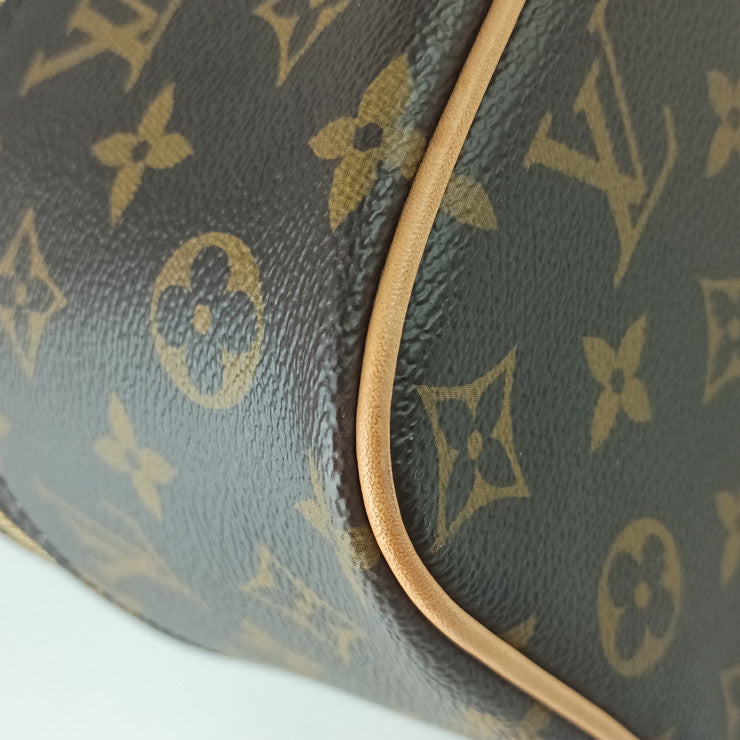 LOUIS VUITTON ルイヴィトン ハンドバッグ ニース ミニ M44495 ブラウン系 モノグラム レディース バニティバッグ ゴールド金具 美品