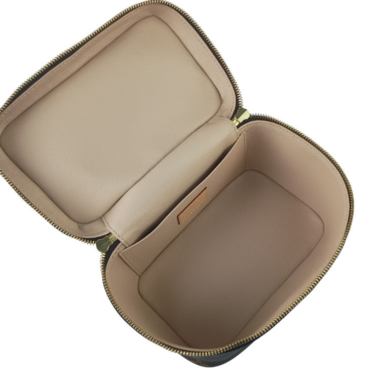 LOUIS VUITTON ルイヴィトン ハンドバッグ ニース ミニ M44495 ブラウン系 モノグラム レディース バニティバッグ ゴールド金具 美品