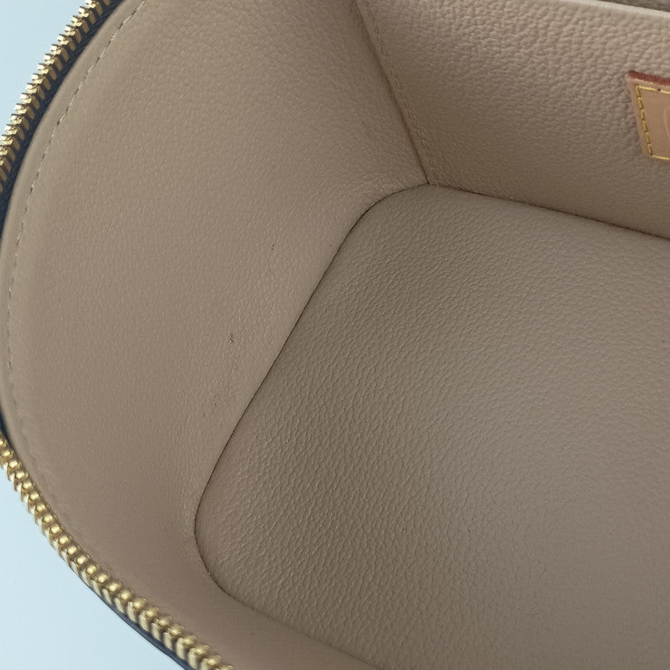 LOUIS VUITTON ルイヴィトン ハンドバッグ ニース ミニ M44495 ブラウン系 モノグラム レディース バニティバッグ ゴールド金具 美品