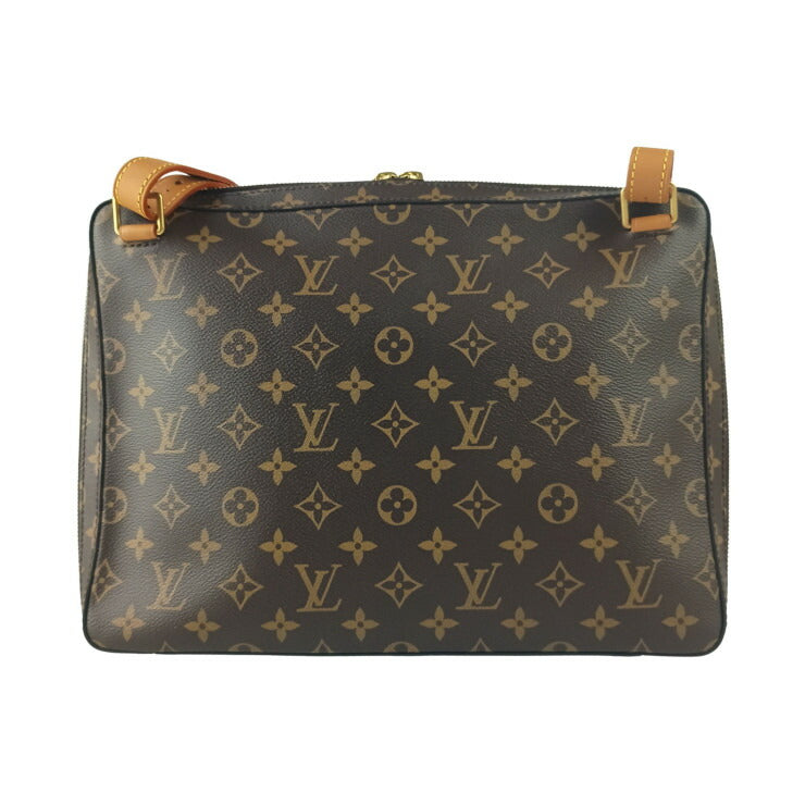 LOUIS VUITTON ルイヴィトン ショルダーバッグ ソフトトランク メッセンジャー MM M44754 ブラウン系 モノグラム ユニセックス ゴールド金具 美品