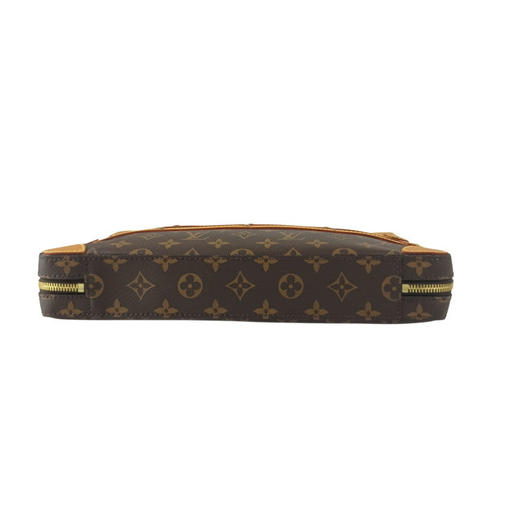 LOUIS VUITTON ルイヴィトン ショルダーバッグ ソフトトランク メッセンジャー MM M44754 ブラウン系 モノグラム ユニセックス ゴールド金具 美品