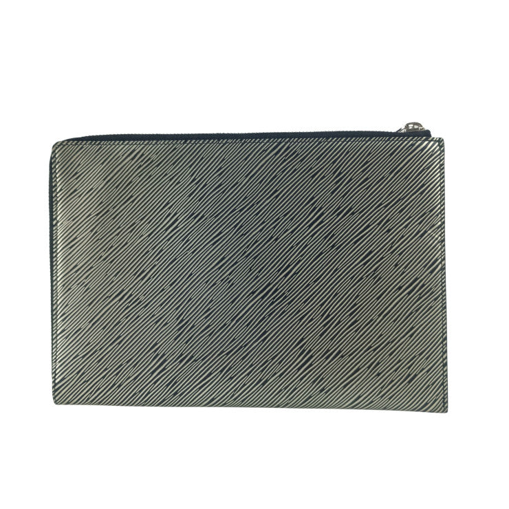 LOUIS VUITTON ルイヴィトン クラッチバッグ ポシェット・プラット M62092 エピ プラティーヌ系 エピ ユニセックス シルバー金具 美品