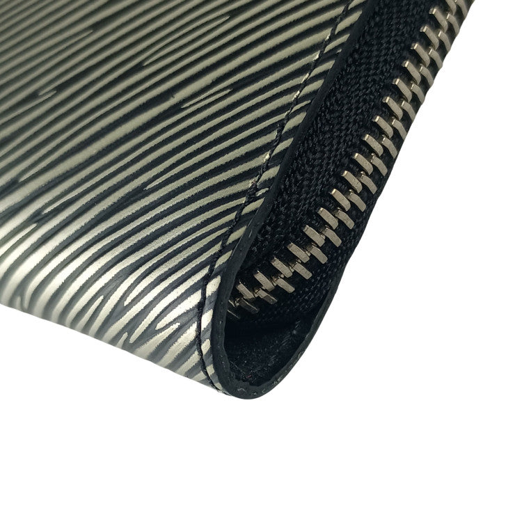 LOUIS VUITTON ルイヴィトン クラッチバッグ ポシェット・プラット M62092 エピ プラティーヌ系 エピ ユニセックス シルバー金具 美品