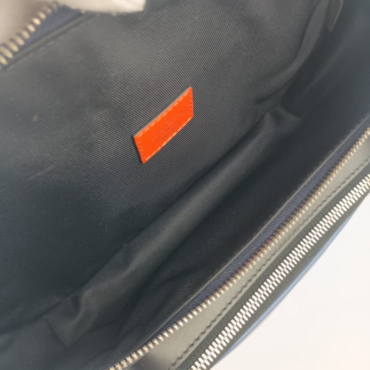 LOUIS VUITTON ルイヴィトン ボディバッグ バムバッグ M51464 アンディゴブルー グレー ブラック系 エピ ダミエ グラフィット メンズ シルバー金具 美品