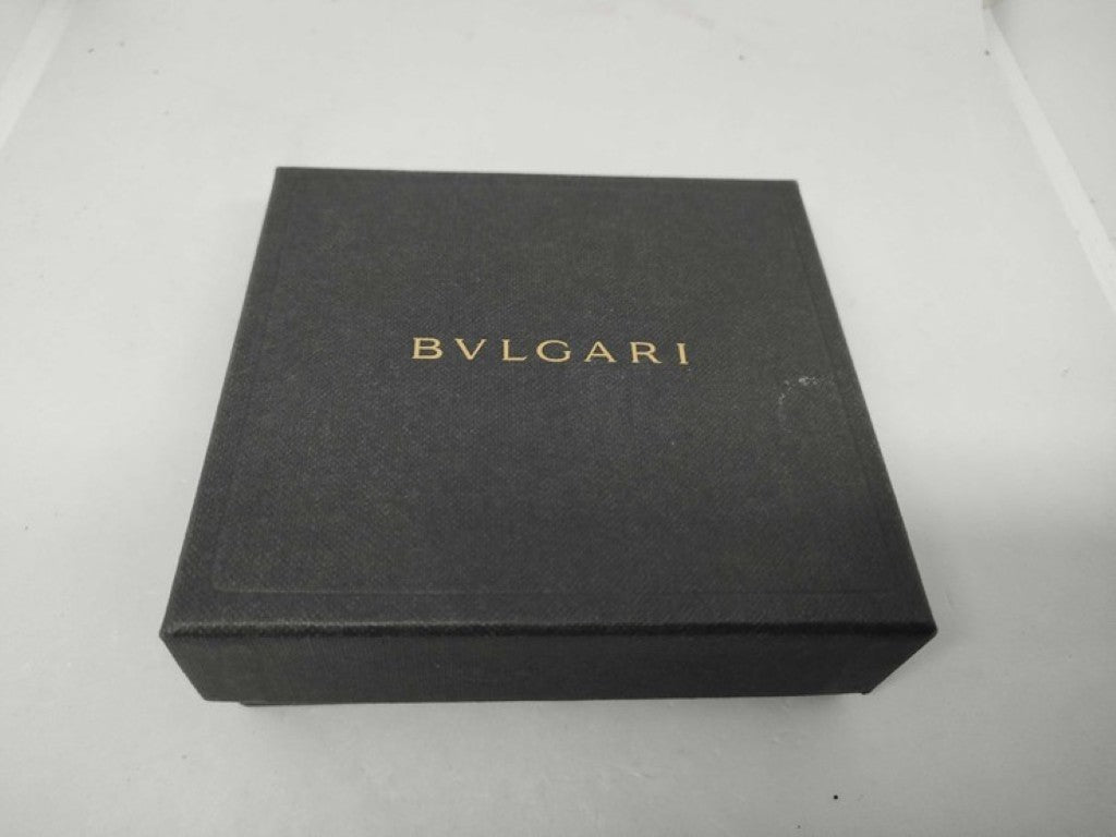 BVLGARI ブルガリ 二つ折り財布 ブラック系 レザー メンズ 美品