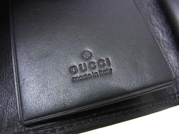 GUCCI グッチ キーケース 6連キーケース 74212 ダークブラウン系 GGキャンバス レザー ユニセックス 超美品