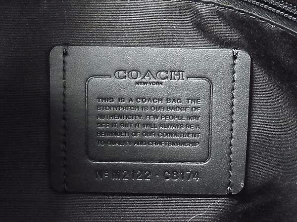 COACH コーチ ビジネスバッグ グラハム ストラクチャード ブリーフ C8174 グリーン系 レザー メンズ 2WAY ショルダーバッグ 美品