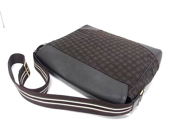 dunhill ダンヒル ショルダーバッグ D-EIGHT ディーエイト ブラウン系 キャンバス×レザー メンズ メッセンジャーバッグ 美品