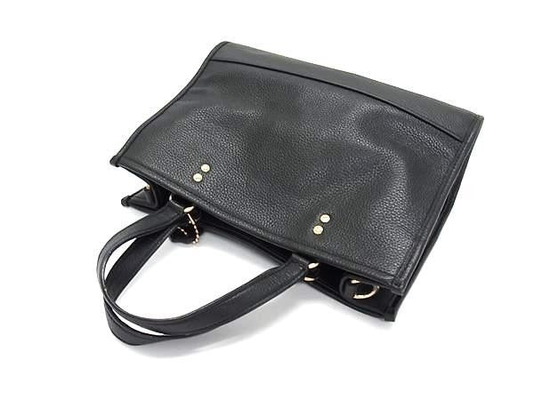COACH コーチ ハンドバッグ デンプシー キャリーオール C2004 ブラック系 レザー レディース 2WAY ショルダーバッグ ゴールド金具 美品