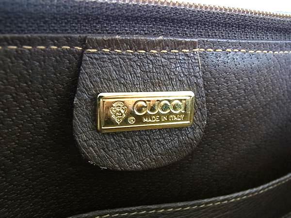 GUCCI グッチ ビジネスバッグ オールドグッチ インターロッキングG 002・106・0101 ブラウン レザー ユニセックス
