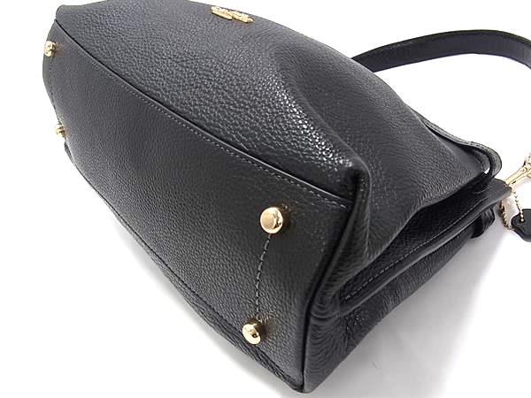 COACH コーチ ハンドバッグ ハンナ CH537 ブラック レザー パイソン型押しレザー レディース 2WAY ゴールド金具 美品