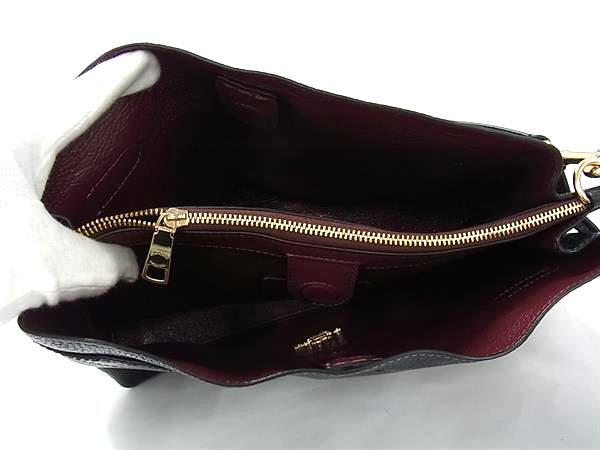 COACH コーチ ハンドバッグ ハンナ CH537 ブラック レザー パイソン型押しレザー レディース 2WAY ゴールド金具 美品