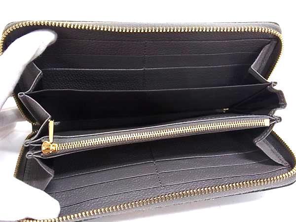 GUCCI グッチ 財布 ズゥミ 570661 グレー レザー ユニセックス ラウンドファスナー 長財布 美品