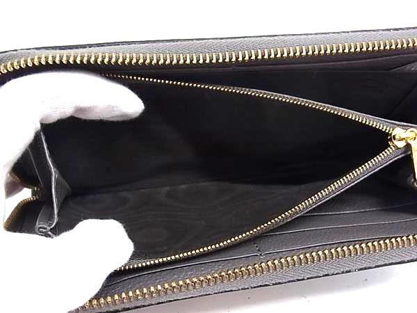GUCCI グッチ 財布 ズゥミ 570661 グレー レザー ユニセックス ラウンドファスナー 長財布 美品