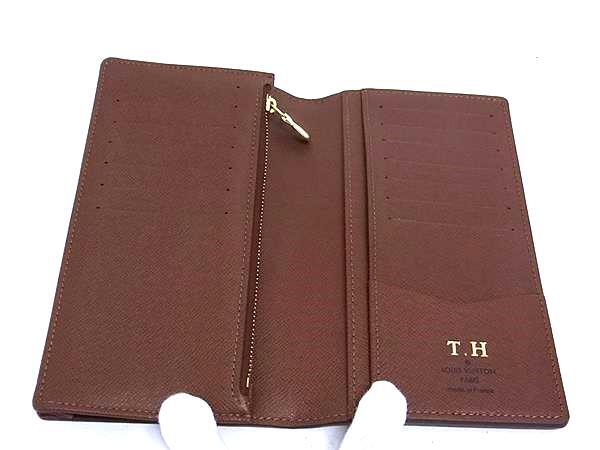 LOUIS VUITTON ルイヴィトン 財布 ポルトフォイユ コロンブス M60252 ブラウン モノグラム メンズ 二つ折り 長財布 美品