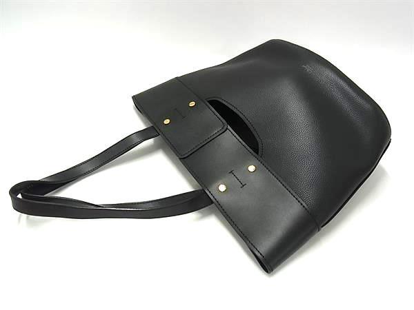 Chloe クロエ ハンドバッグ アビー ブラック レザー レディース ゴールド金具 美品